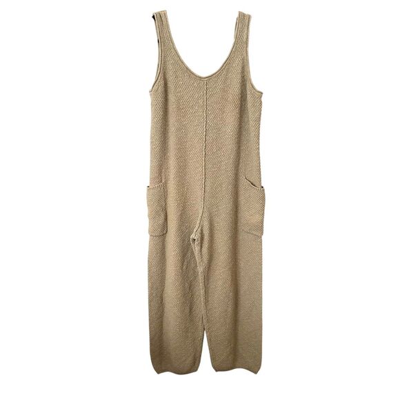 MABLE Knit Relaxed Jumpsuit Light Green Large - Picture 3 of 6